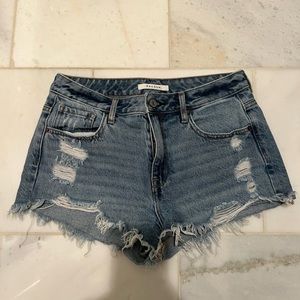 Pacsun denim high waisted festival shorts